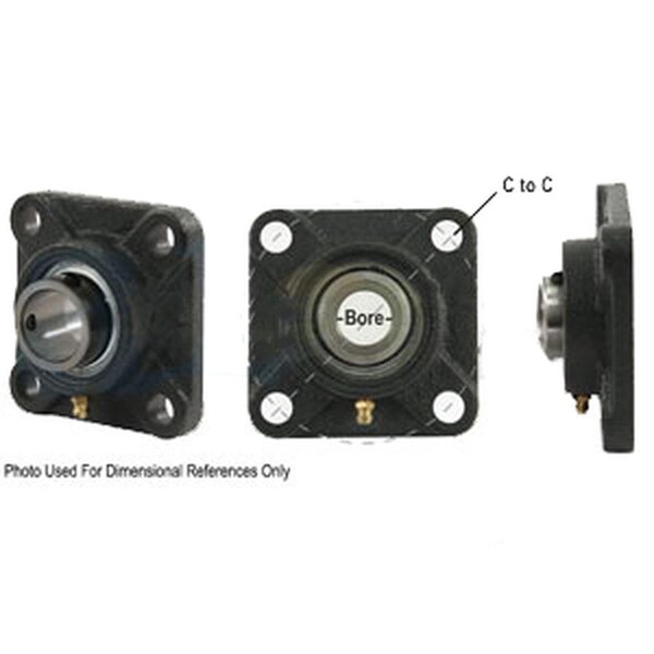 Aftermarket 4 Bolt Flanged W Set Screws A-SAFNR1R-I-AI - main